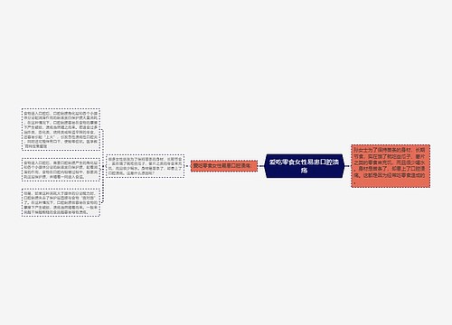 爱吃零食女性易患口腔溃疡