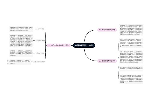 合同编号是什么意思