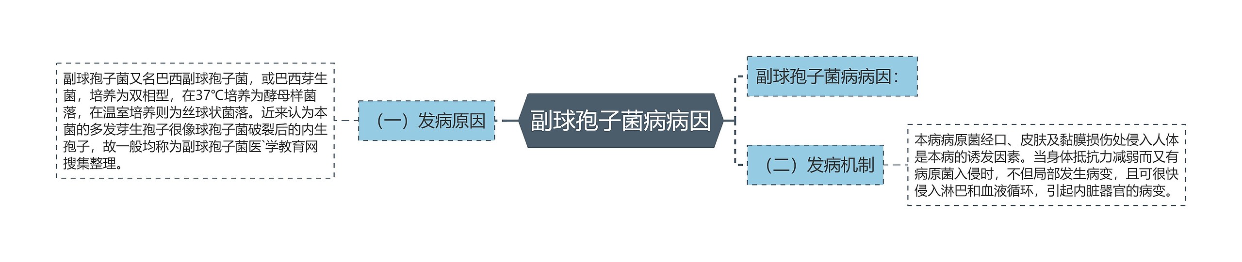 副球孢子菌病病因思维导图