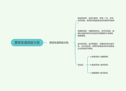 原发性遗尿症分型