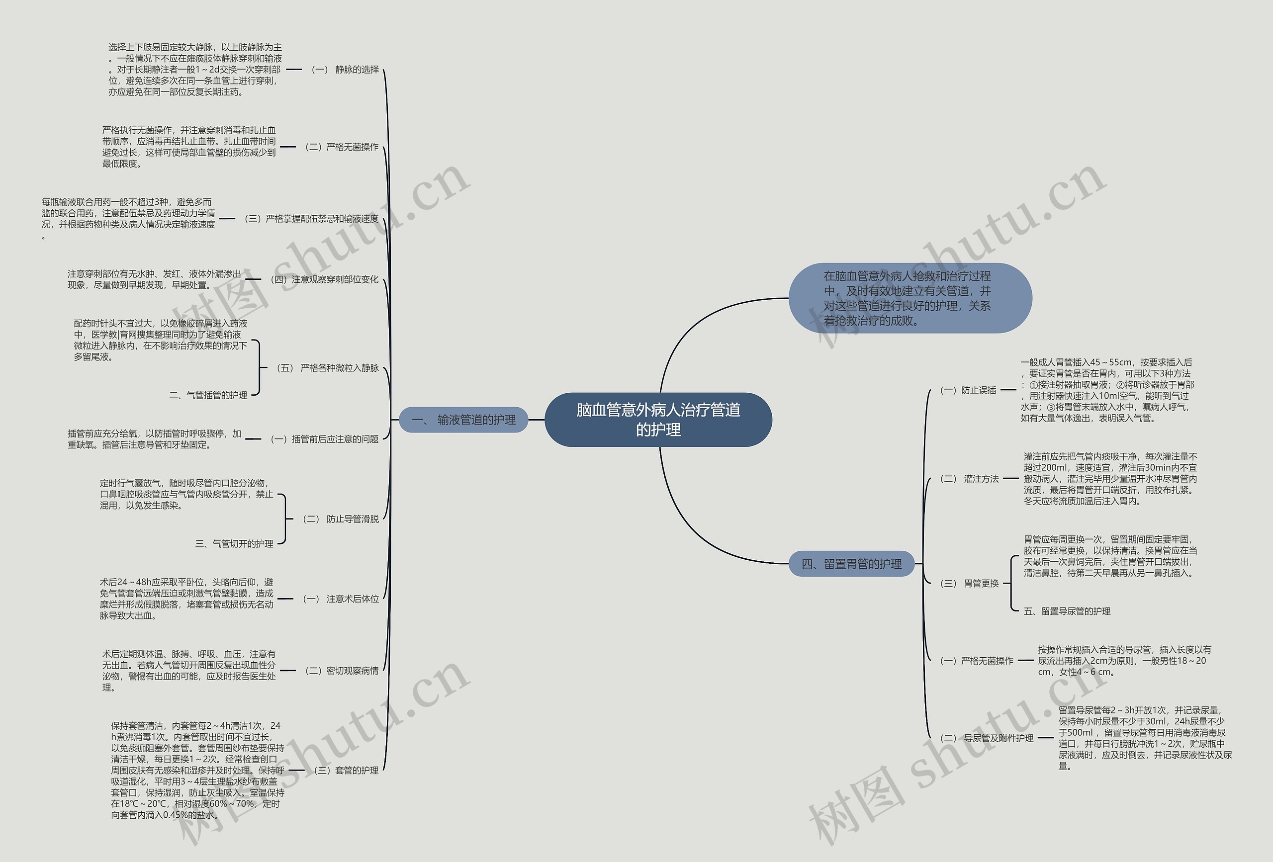 脑血管意外病人治疗管道的护理 脑血管意外病人治疗管道的护理