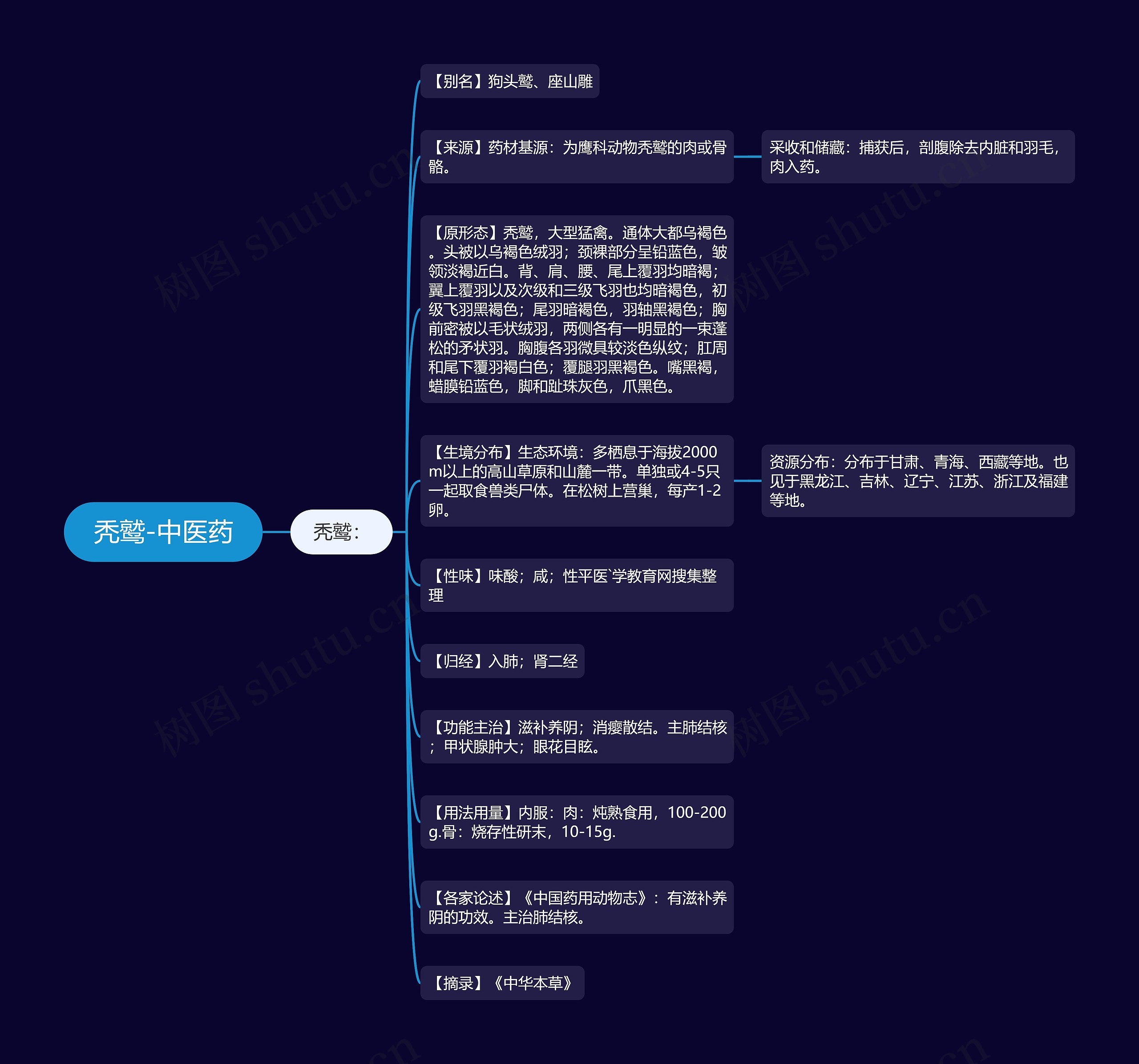秃鹫-中医药思维导图