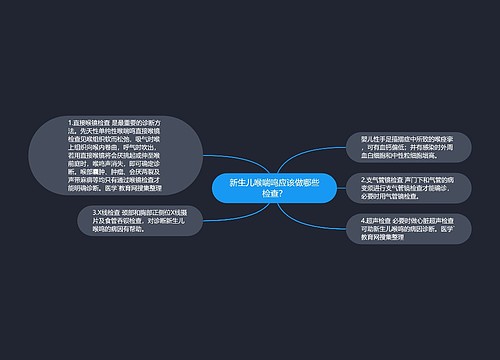 新生儿喉喘鸣应该做哪些检查？