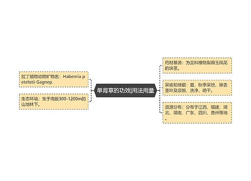 单肾草的功效|用法用量