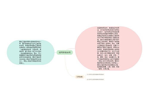 适用承揽合同