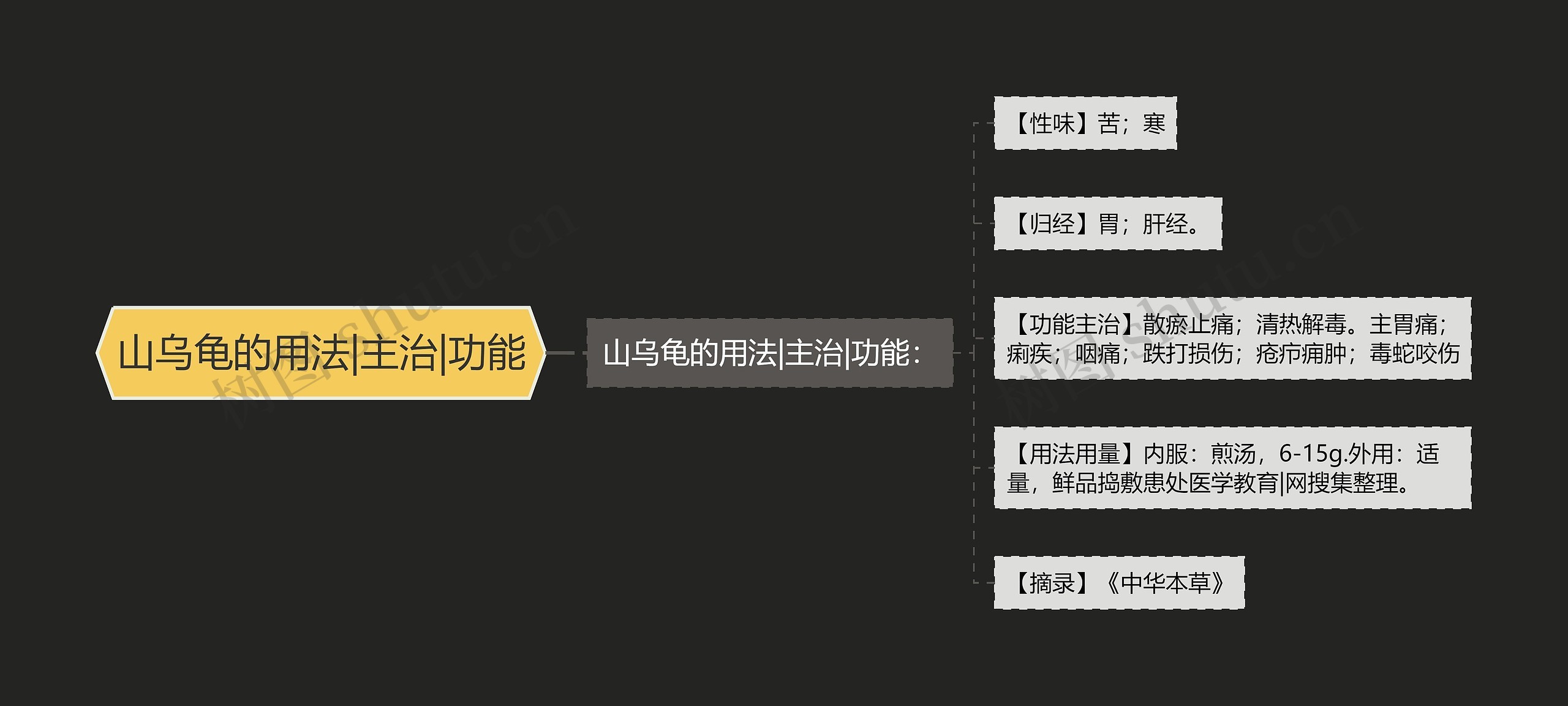 山乌龟的用法|主治|功能
