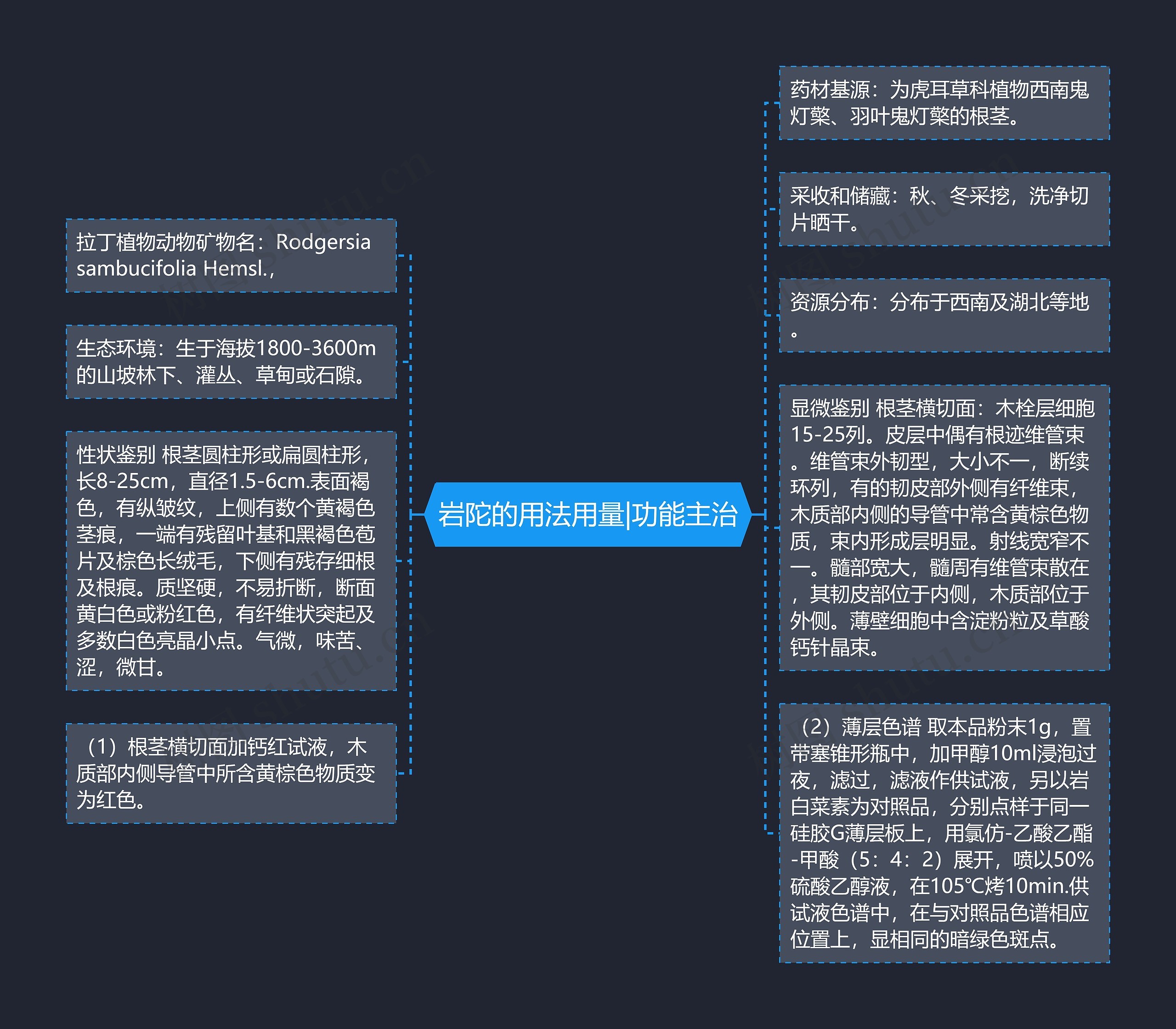 岩陀的用法用量|功能主治思维导图