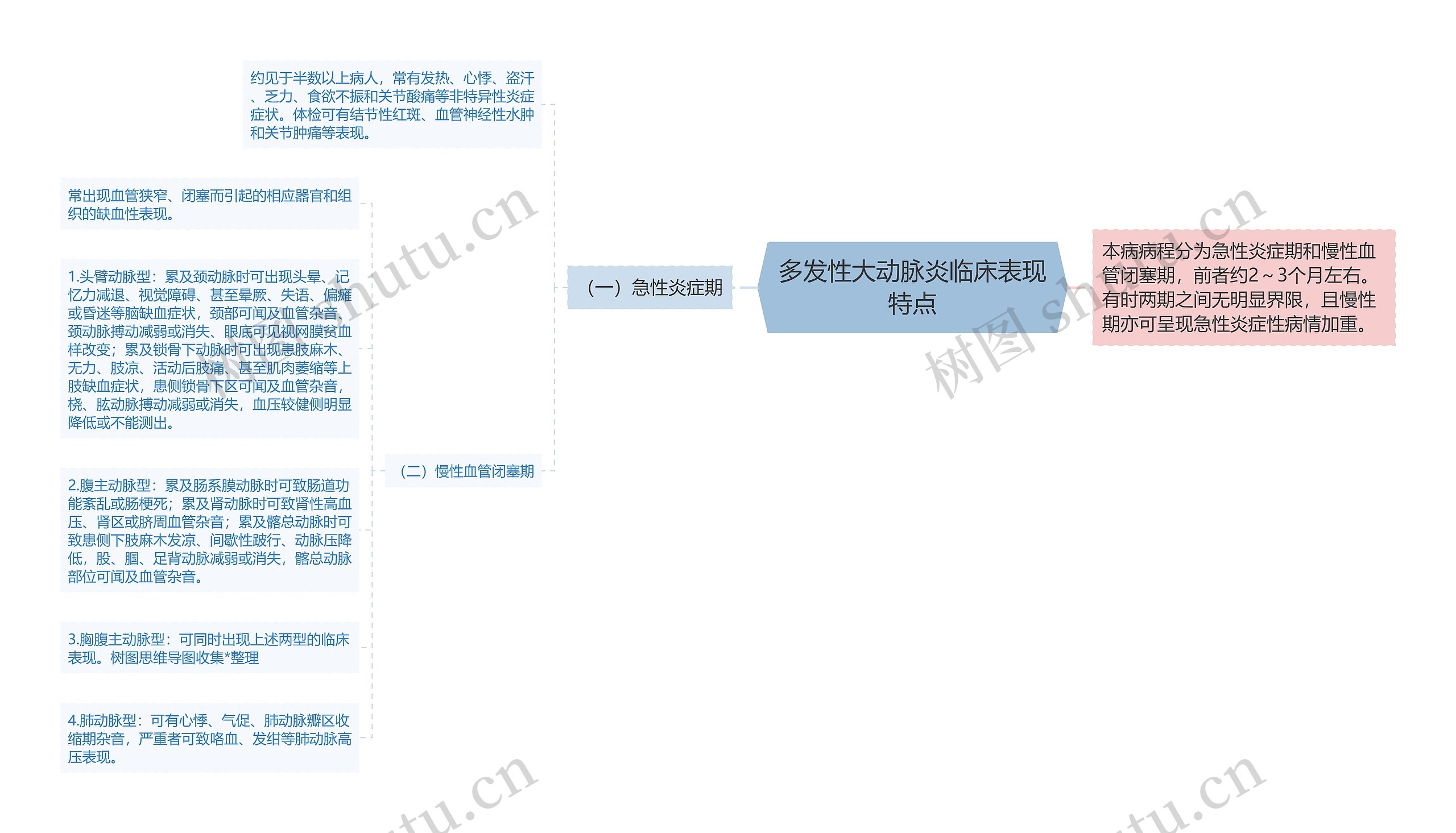 多发性大动脉炎临床表现特点