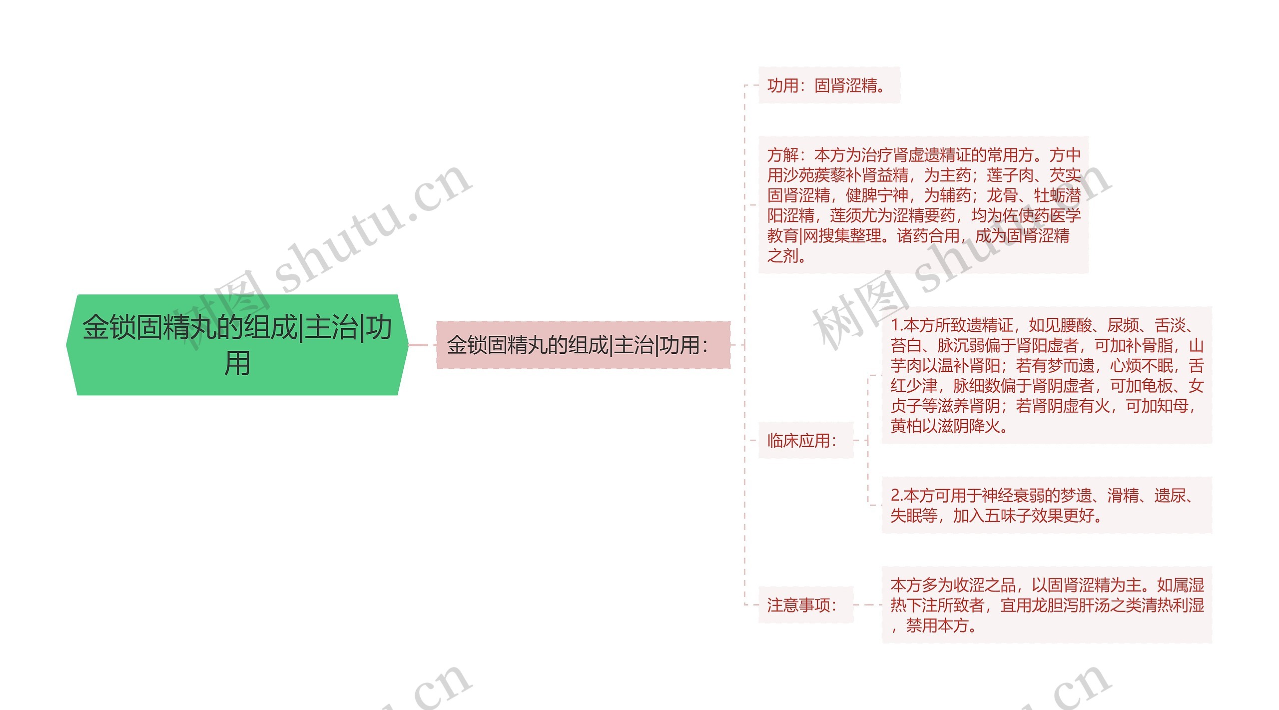 金锁固精丸的组成|主治|功用