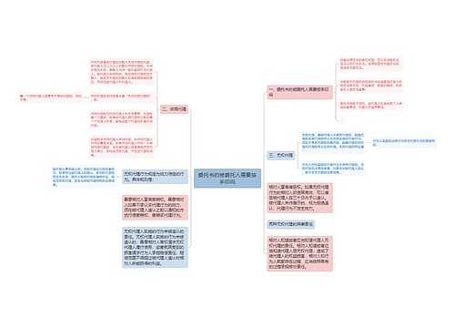 委托书的被委托人需要按手印吗