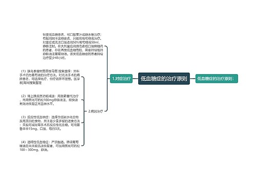 低血糖症的治疗原则