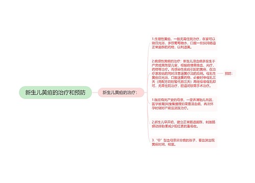 新生儿黄疸的治疗和预防