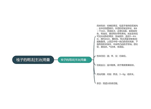 桂子的用法|主治|用量