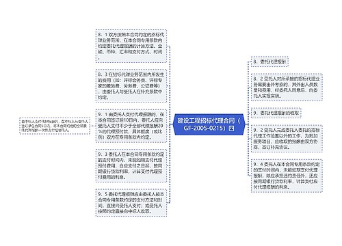 建设工程招标代理合同（GF-2005-0215）四