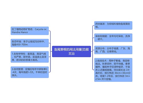 鱼尾葵根的用法用量|功能主治