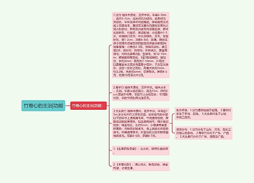 竹卷心的主治|功能