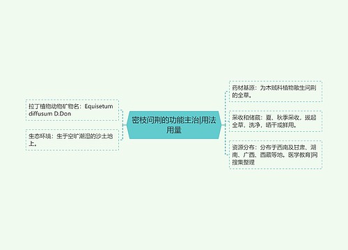 密枝问荆的功能主治|用法用量