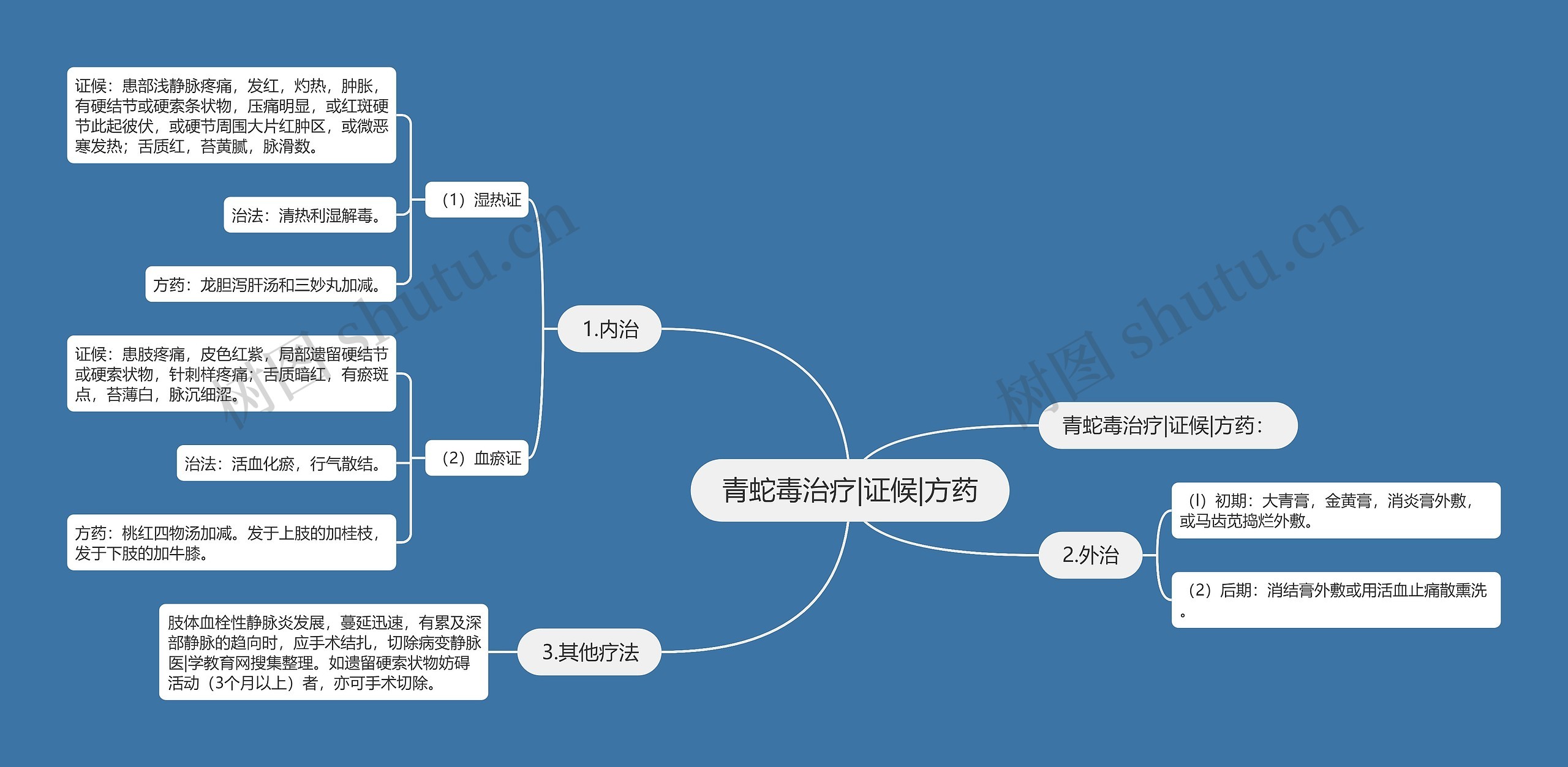 青蛇毒治疗|证候|方药思维导图