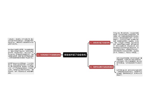 供车供不起了会收车吗