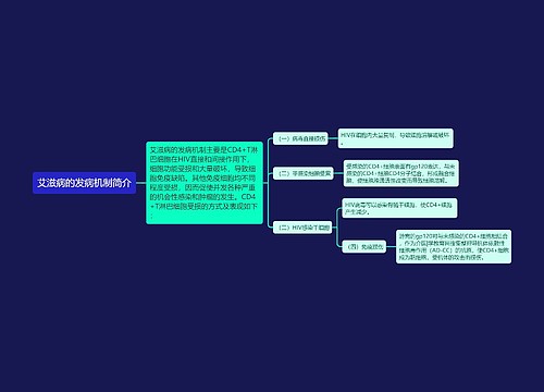 艾滋病的发病机制简介