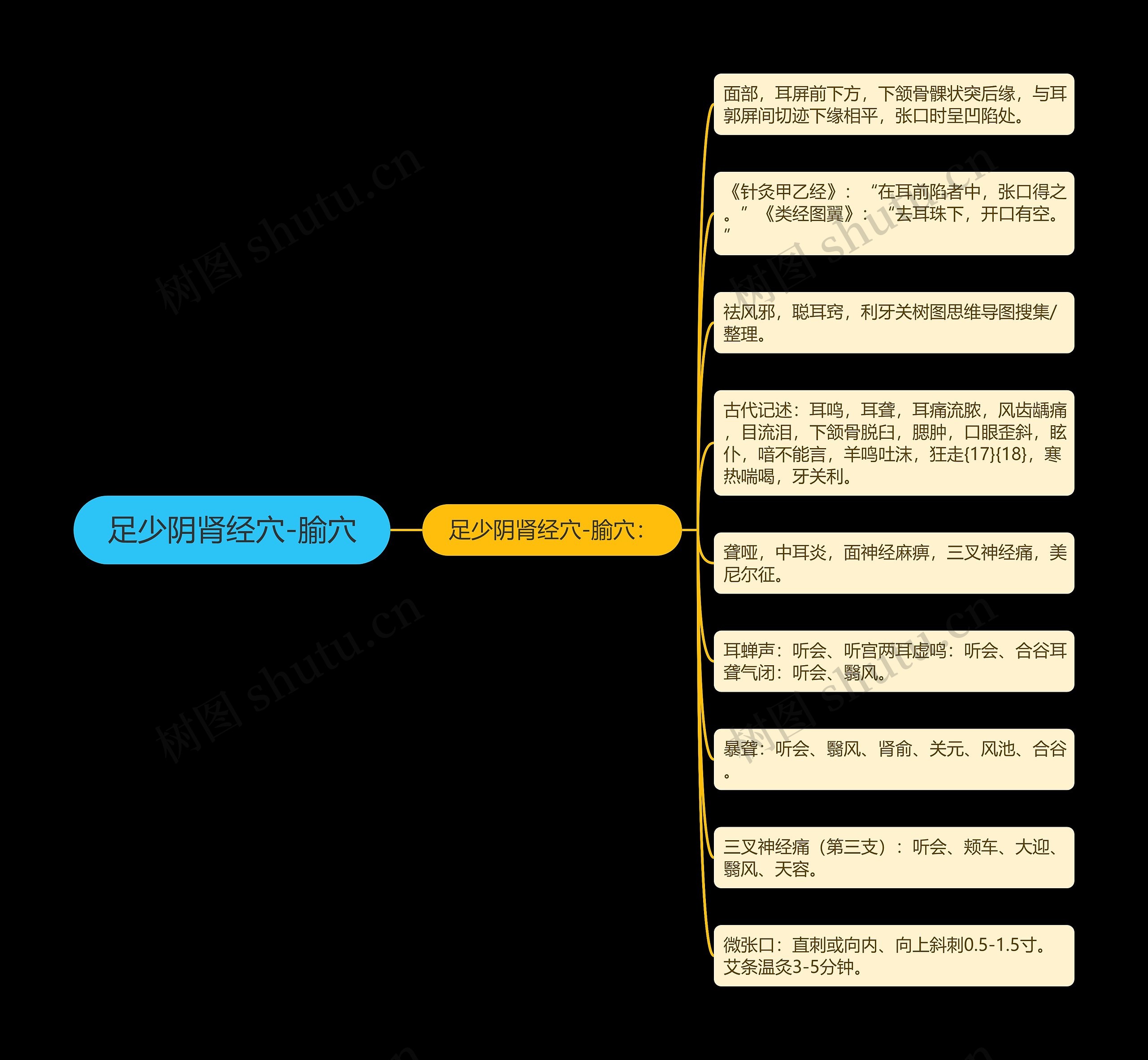 足少阴肾经穴-腧穴