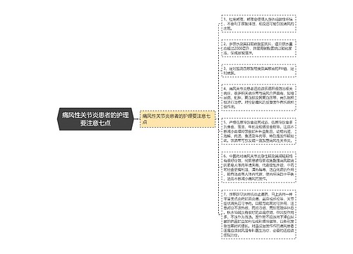 痛风性关节炎患者的护理要注意七点