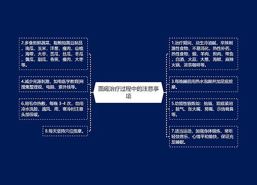 面瘫治疗过程中的注意事项