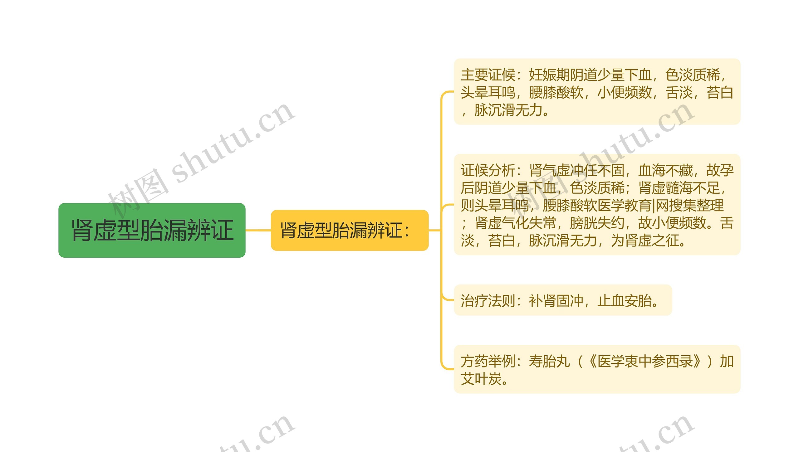 肾虚型胎漏辨证