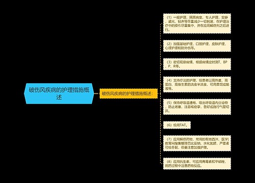 破伤风疾病的护理措施概述