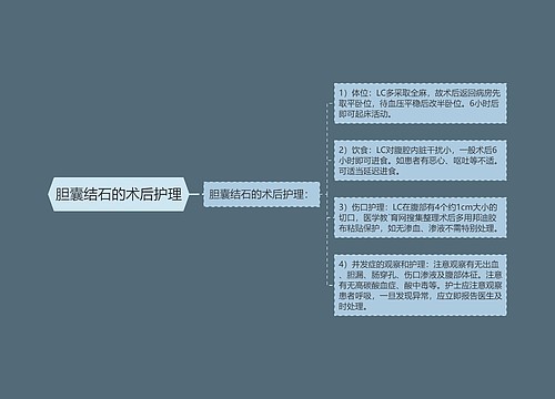 胆囊结石的术后护理