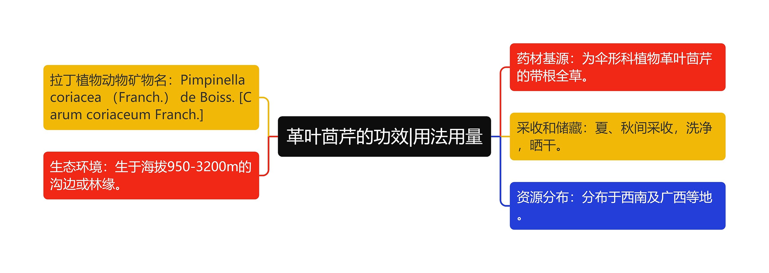 革叶茴芹的功效|用法用量