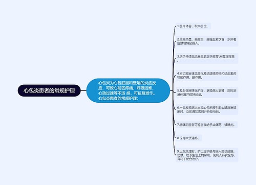 心包炎患者的常规护理