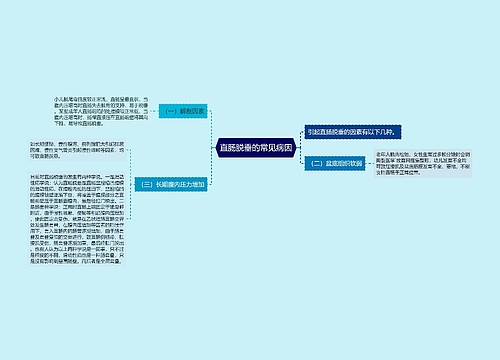 直肠脱垂的常见病因