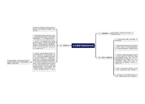 小儿营养不良的治疗方法