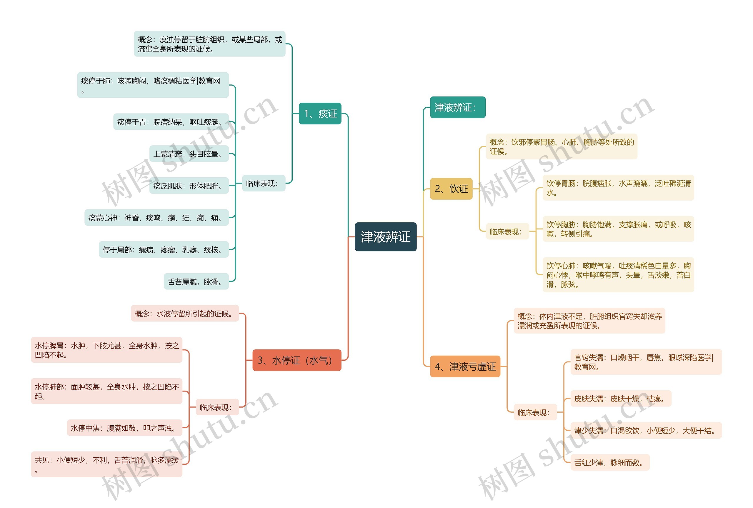 津液辨证思维导图
