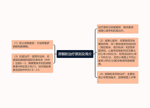 房颤的治疗原则及简介