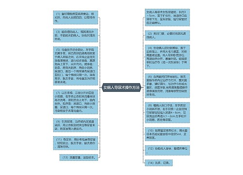 女病人导尿术操作方法