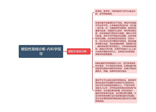 梗阻性肾病诊断-内科学指导