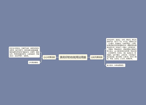黄花仔的功效|用法用量