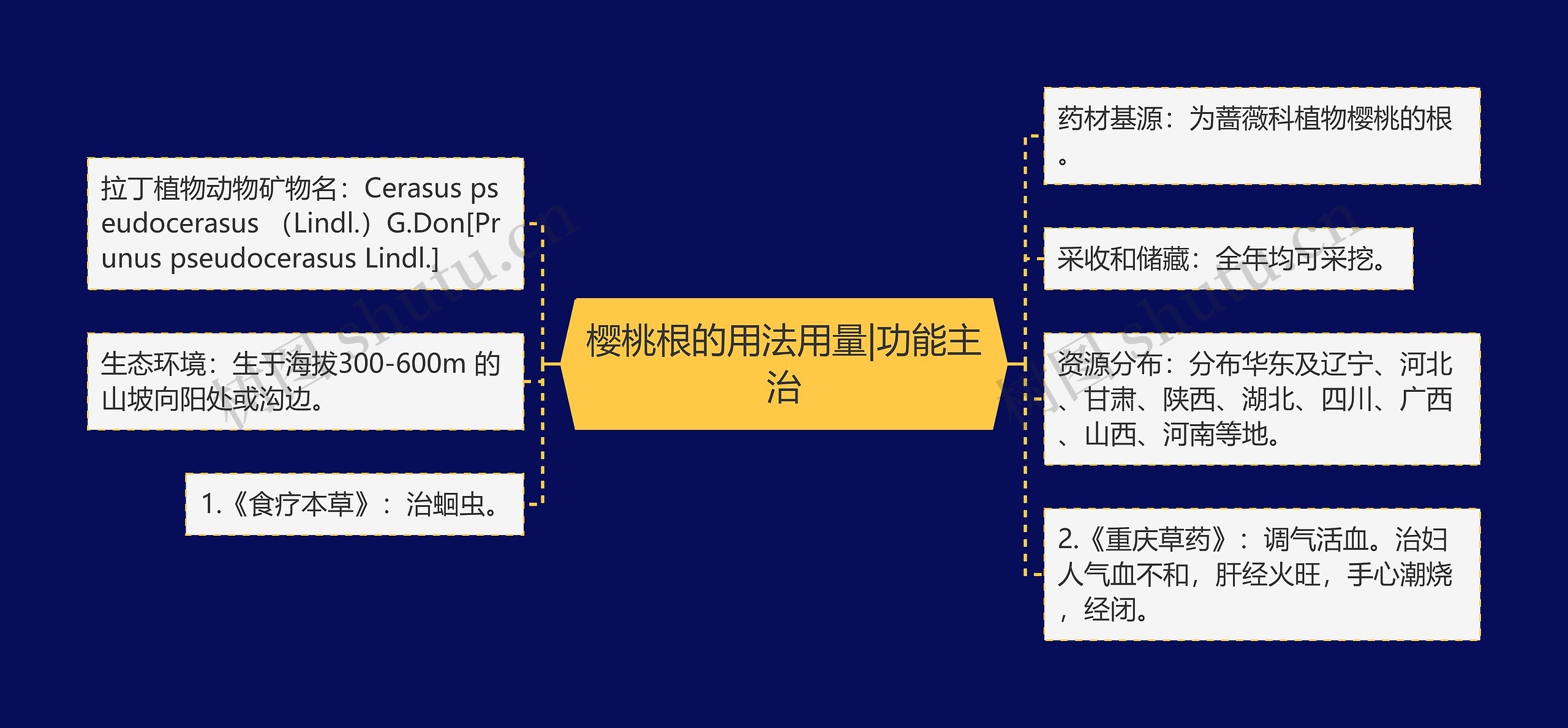 樱桃根的用法用量|功能主治