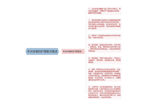 羊水栓塞的护理要点概述