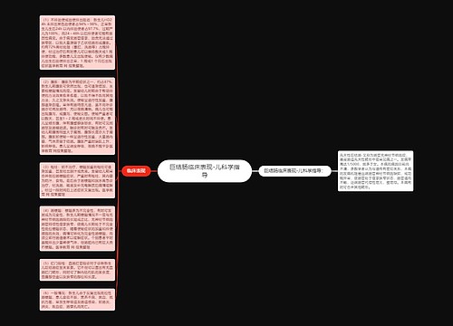 巨结肠临床表现-儿科学指导