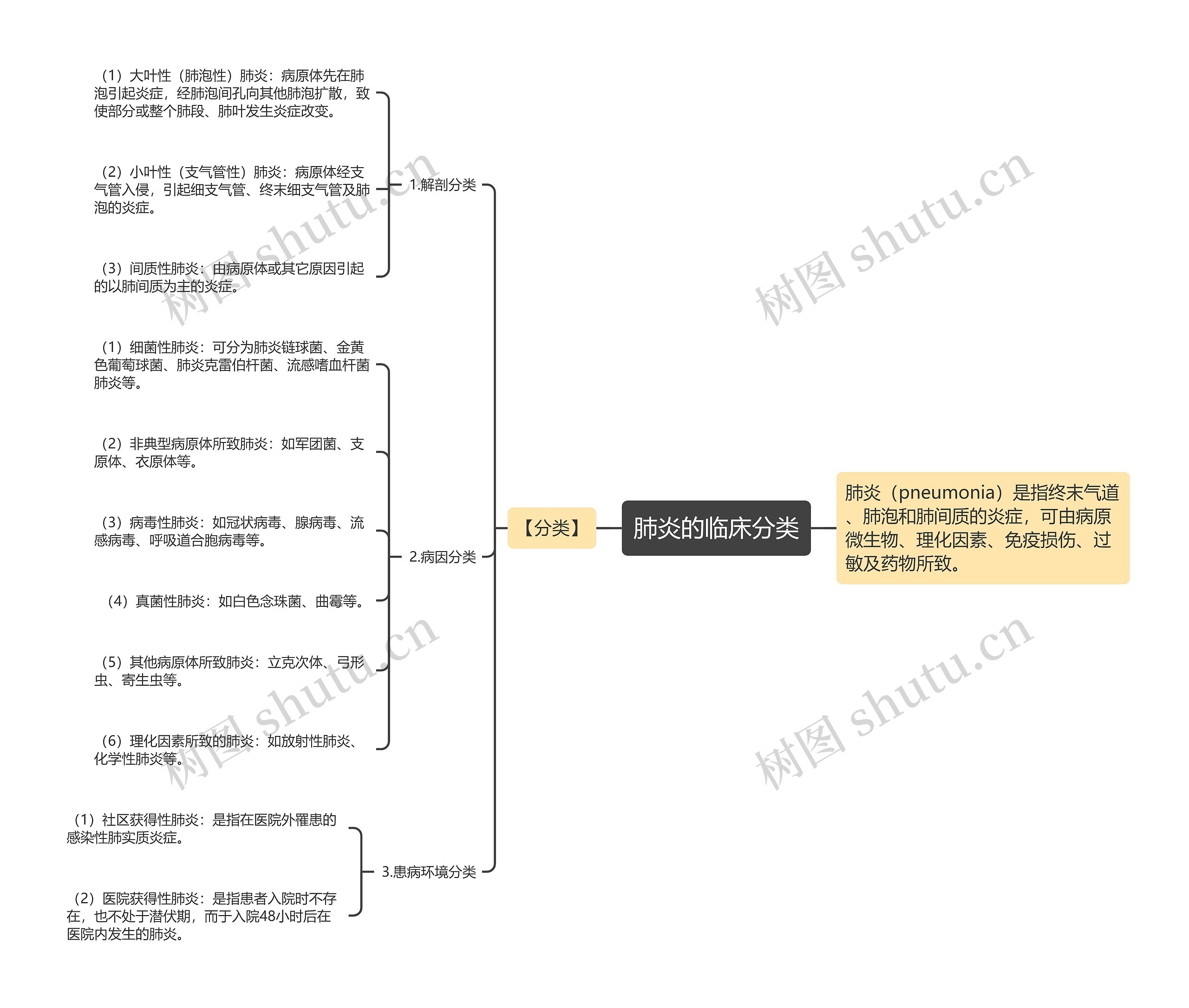 肺炎的临床分类 肺炎的临床分类