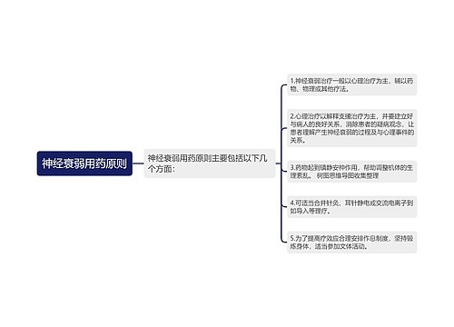 神经衰弱用药原则