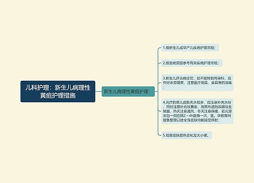 儿科护理：新生儿病理性黄疸护理措施