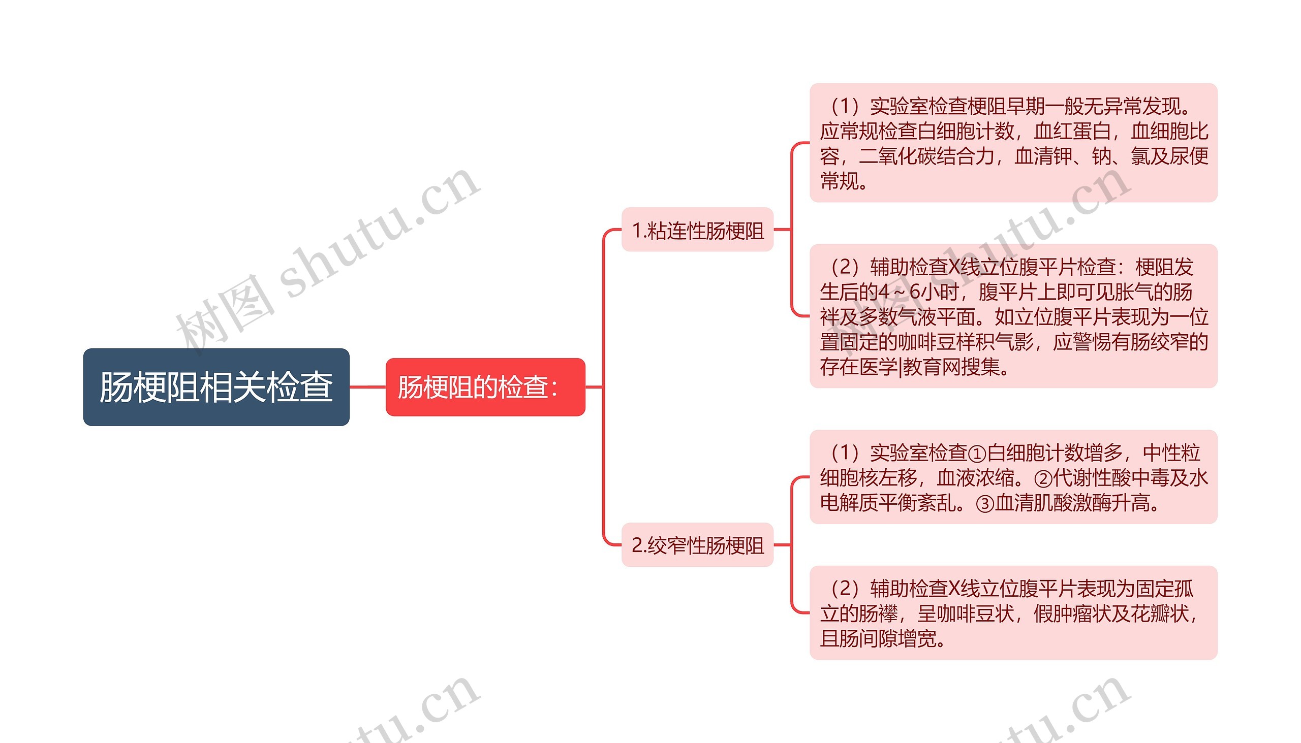 肠梗阻相关检查思维导图