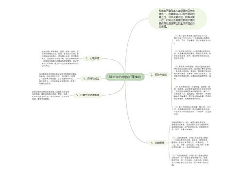 脑出血的急救护理措施