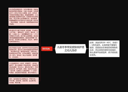 儿童冬季常见皮肤病护理之幼儿急疹