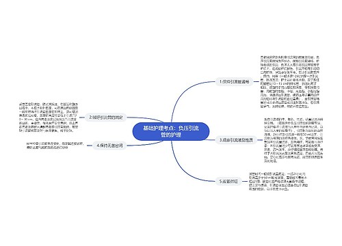 基础护理考点：负压引流管的护理