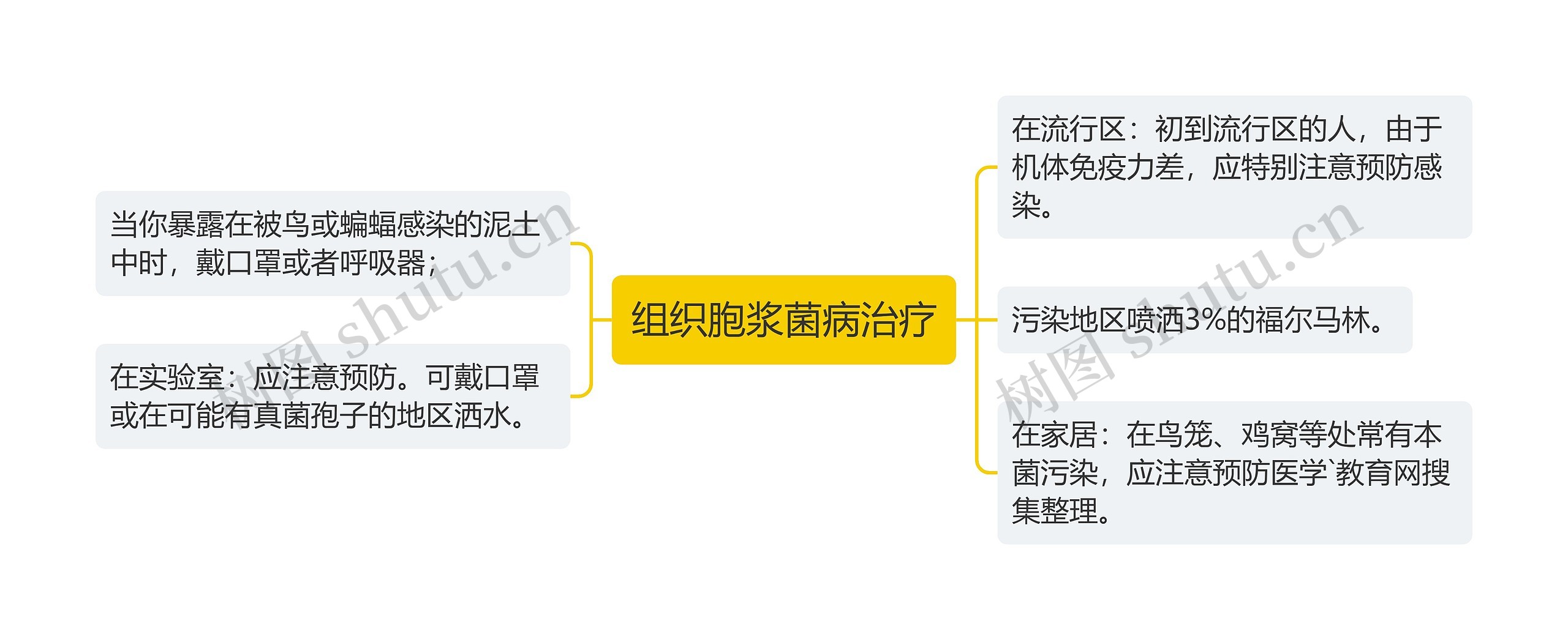 组织胞浆菌病治疗思维导图